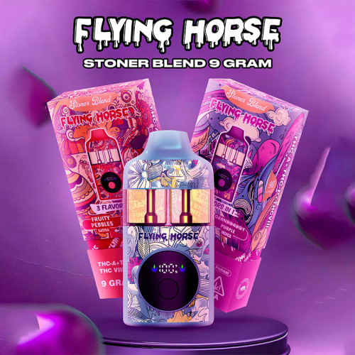 FLYING HORSE STONER BLEND THC-A DISPOSABLE VAPE 9GM/5CT/PK
